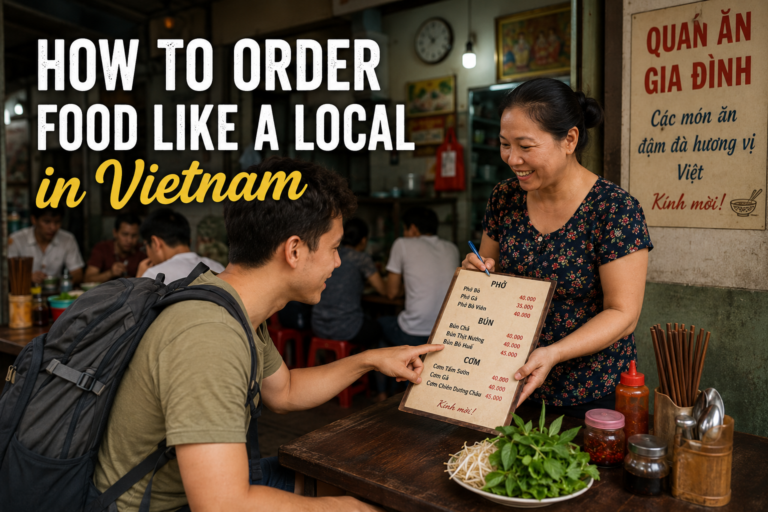 Busy Vietnamese neighborhood restaurant filled with local diners
