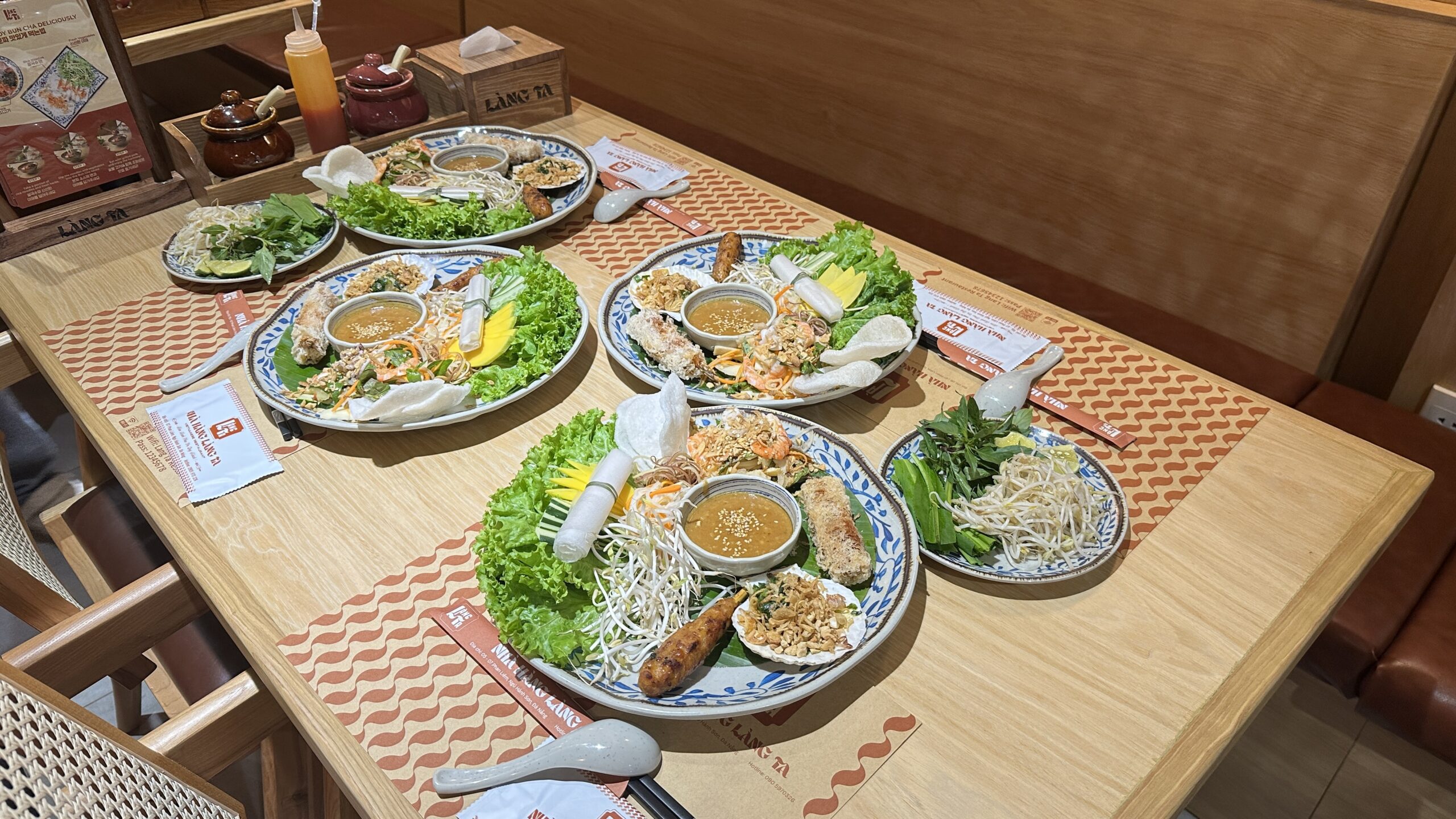 Bún Chả at Làng Ta, one of the best places to visit in Da Nang for traditional Vietnamese food