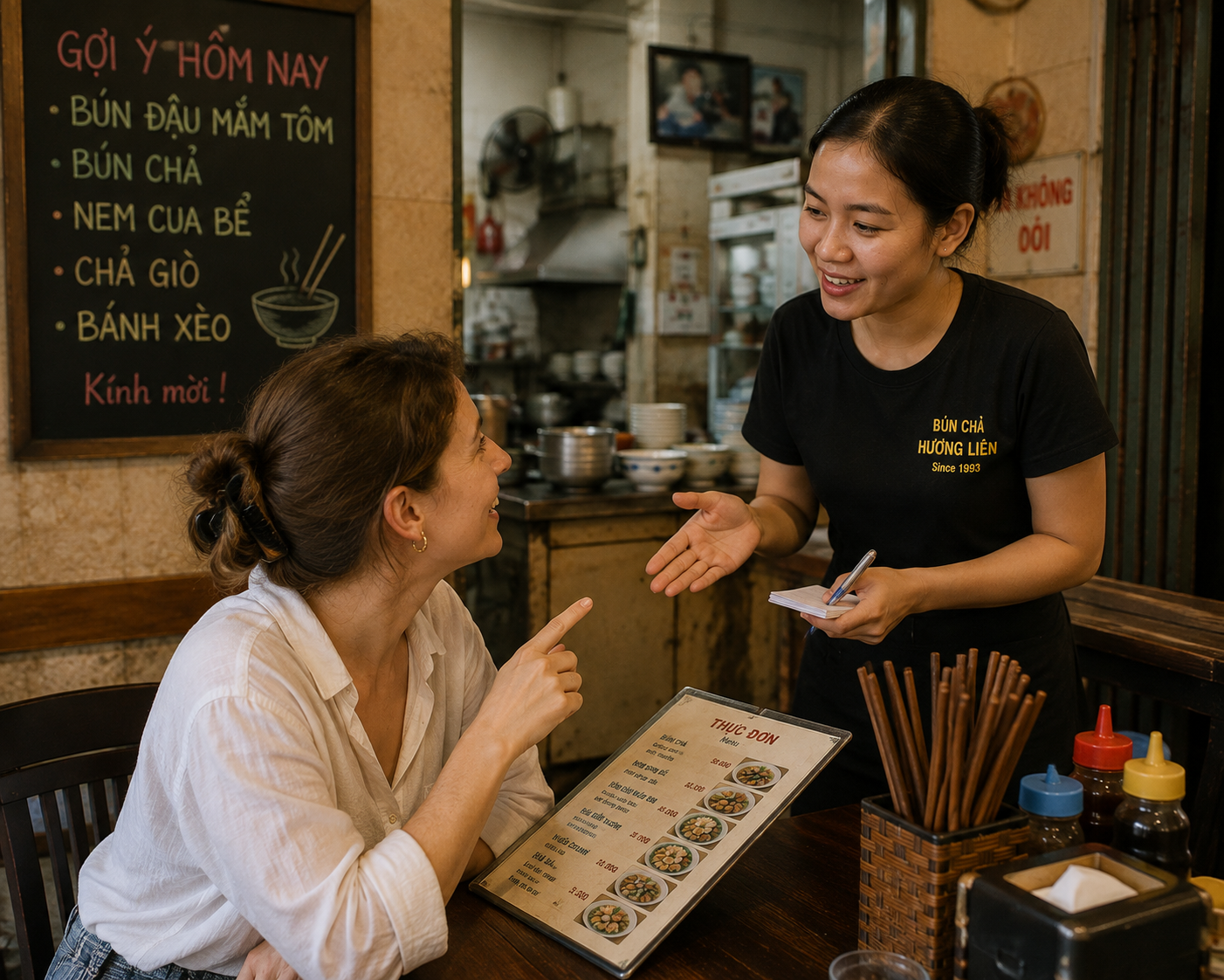 Customer asking for Vietnamese food recommendations