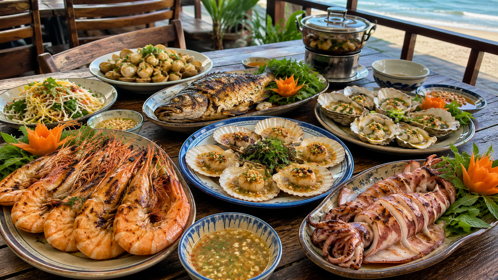 Seafood prices in Vietnam and Da Nang