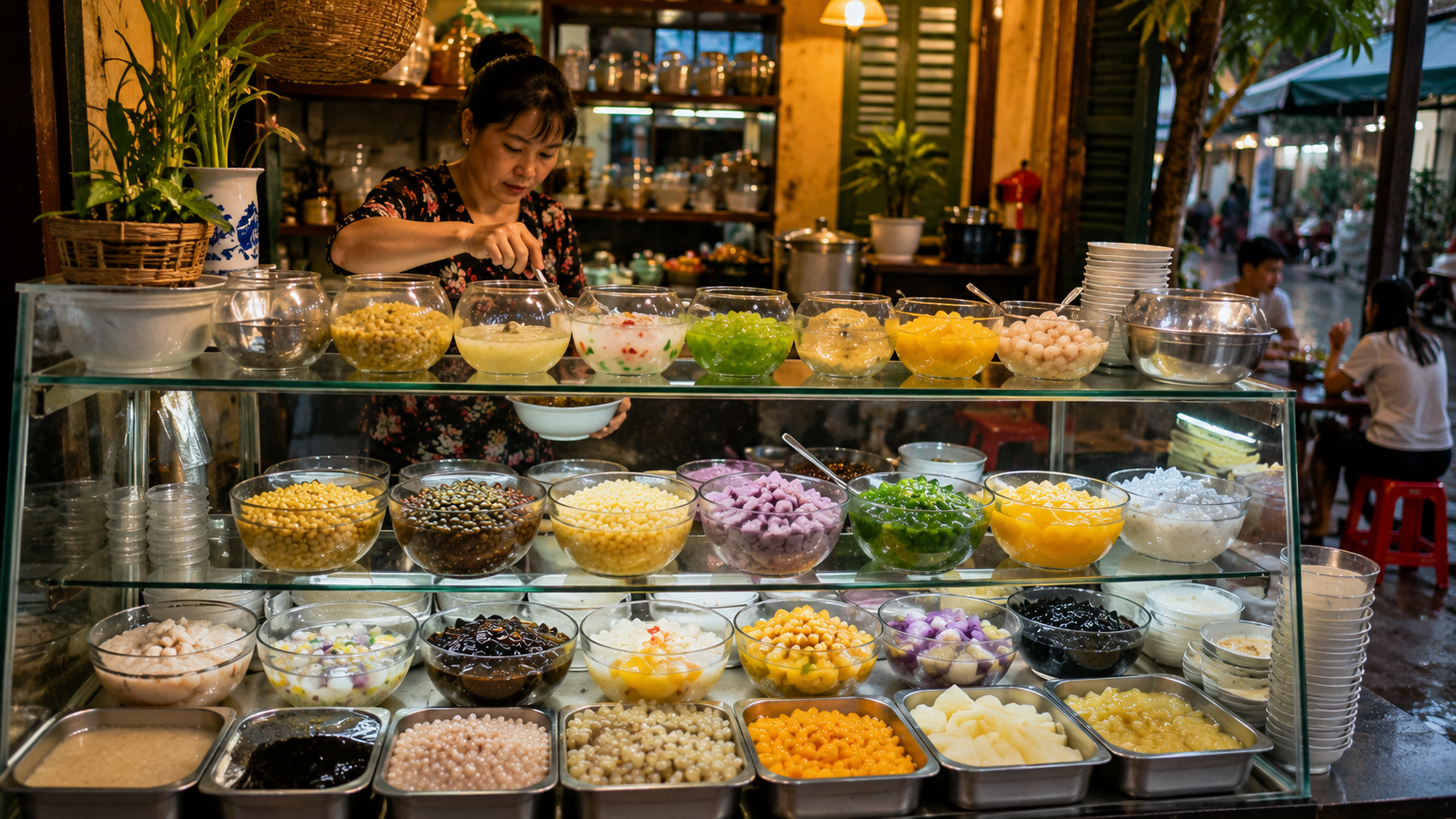 Traditional Vietnamese chè dessert shop