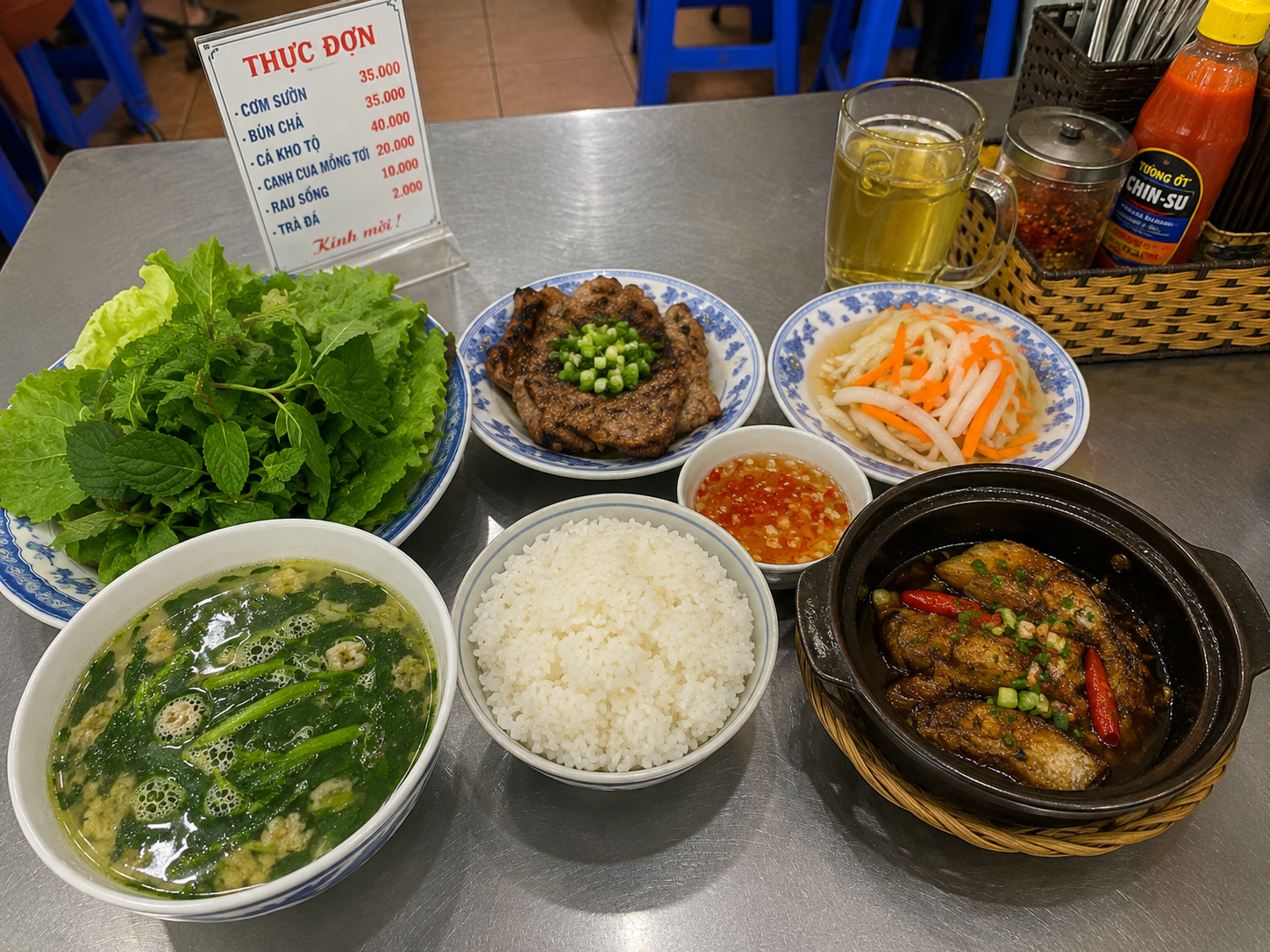 Affordable Vietnamese local meal