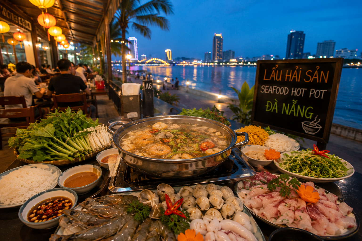 Vietnamese hot pot restaurant in Da Nang Vietnam